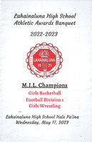 Lahainaluna Athletic Awards Banquet 05-17-2023